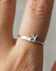 925 sterling silver Handmade Baby slug ring, slug jewelry,Insect ring silver, silver Animal lover ring daught gifts,lady jewelry