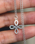 solid 925 sterling silver Celtic Necklace,Celtic Knot necklace