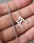 925 sterling silver necklace Rune necklace