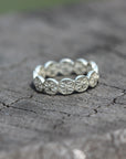 925 sterling silver White Lotus RING,Stacking Ring,yoga ring,lotus jewelry