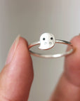 ghost ring,Spooky ring,solid 925 silver Halloween Jewelry