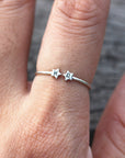 custom Zodiac ring,Personalized Zodiac ring,Sterling silver star ring,Libra ring,Scorpio ring,Sagittarius ring,Capricorn,gift for her,