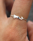 solid 925 silver snow leopard ring,cat Africa ring,silver Leopard ring,animal jewelry