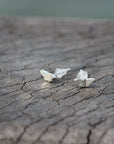 solid 925 silver Handmade TINY butterfly Stud Earrings,butterfly Studs jewelry,silver Animal earrings daught gifts,lady jewelry,dainty ring