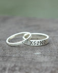 Custom runes ring,solid 925 silver band ring,Personalized runes jewelry,protection rune RING,Fehu rune ring,Odal Rune,Elder Futhark,Viking