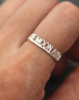 silver custom Word Rings,silver Stackable name Ring,Truth Word ring,Inspiration Ring,dainty ring,custom name ring,Personalized jewelry