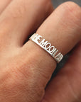 silver custom Word Rings,silver Stackable name Ring,Truth Word ring,Inspiration Ring,dainty ring,custom name ring,Personalized jewelry