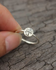 silver tree ring,family tree ring,tiny WOLF ring,silver moon ring,Tree of Life Ring,silver ring,solid 925 silver,birthday jewelry