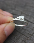 925 silver sheep ring,tiny Goat ring,famly sheep ring,sterling silver ring,animal lover ring,Minimalist jewelry,mother jewelry