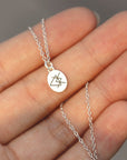 925 sterling silver Love runes necklace,silver Rune necklace,Love Rune jewelry geek jewelry