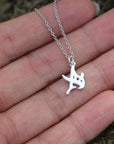 sterling silver fireproof rune necklace