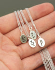 silver rune necklace,runes necklace,Fehu rune necklace,Ansuz,Raihdo,Tiwaz,Berkano,Mannaz,Ingwaz,Othala,Odal Rune,Elder Futhark,Norse Viking