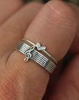 Sterling silver Treble Clef Ring , Music ring,music note jewelry,Teacher gift