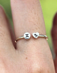 solid 925 silver Custom Zodiac Ring,full moon ring,silver heart ring,love ring,Astrology Zodiac ring,Dainty Zodiac Ring,Constellation ring