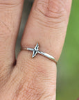 925 silver Sword ring,scales of Justice jewelry,four virtues jewelry,Cardinal virtues inspired jewelry,scales jewelry