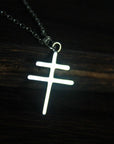 925 sterling silver the Cross Of Lorraine Magnum PI Team necklace halloween gift C508N_S